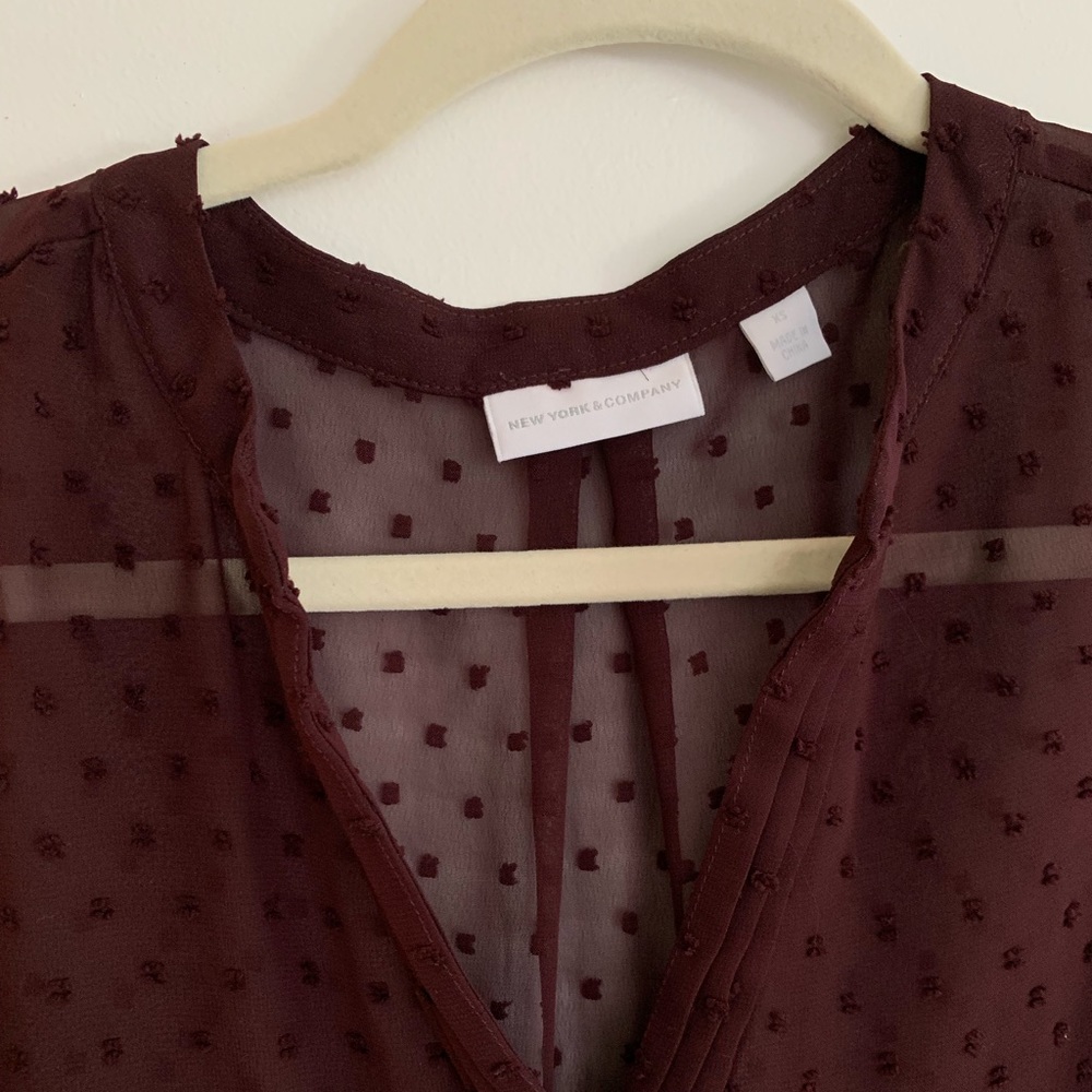 XS New York and Co Sheer Dressy Tank